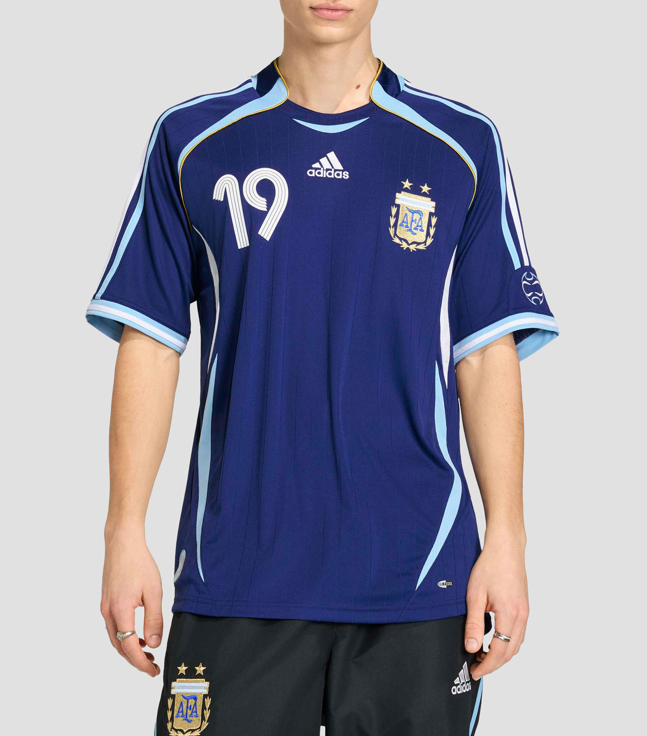 Jersey cuello redondo manga corta estampado Argentina Hombre
